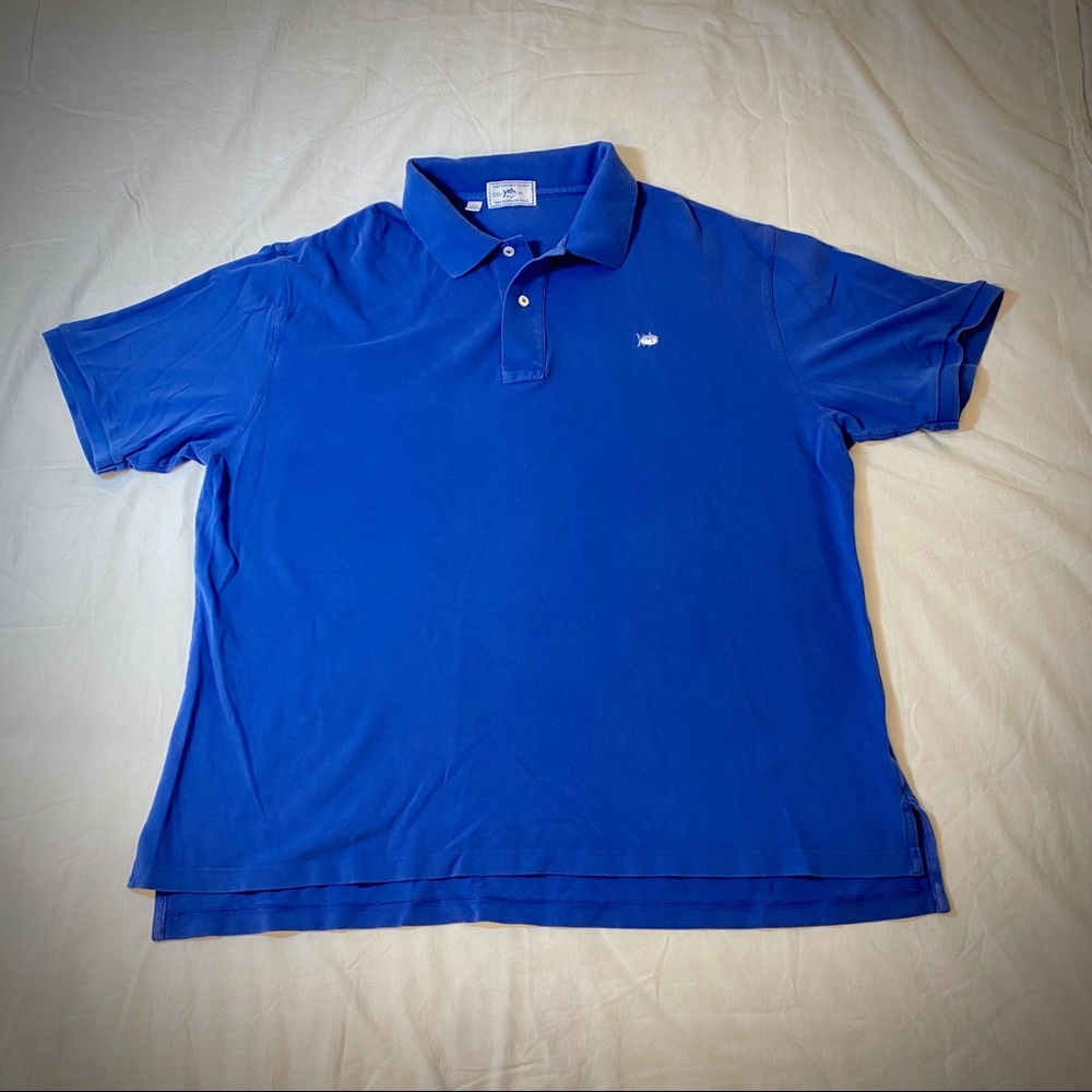 Southern Tide XXL classic men’s polo bright blue